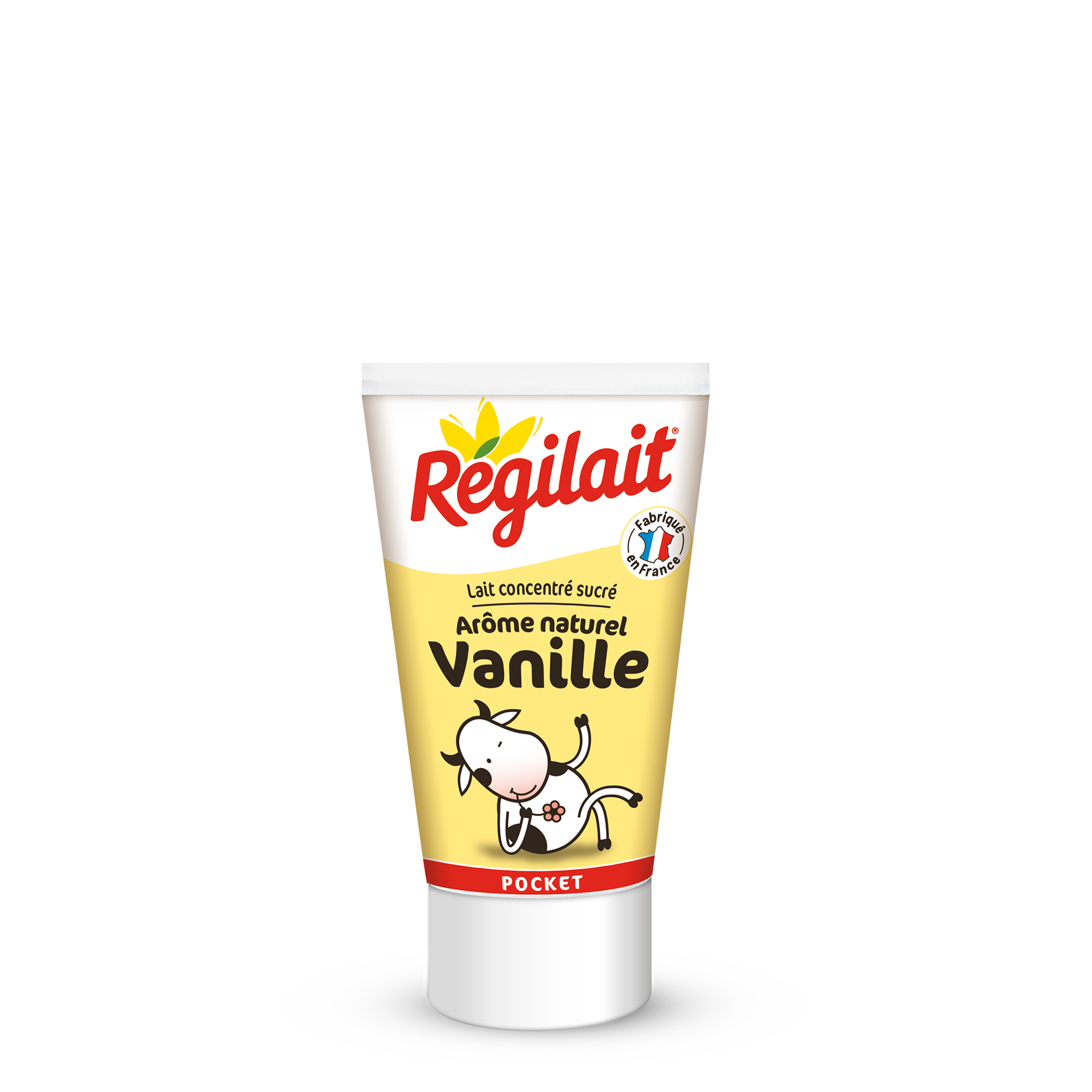 Petit Berlingot De Lait Lait concentré sucré pocket vanille tube 60g - Régilait
