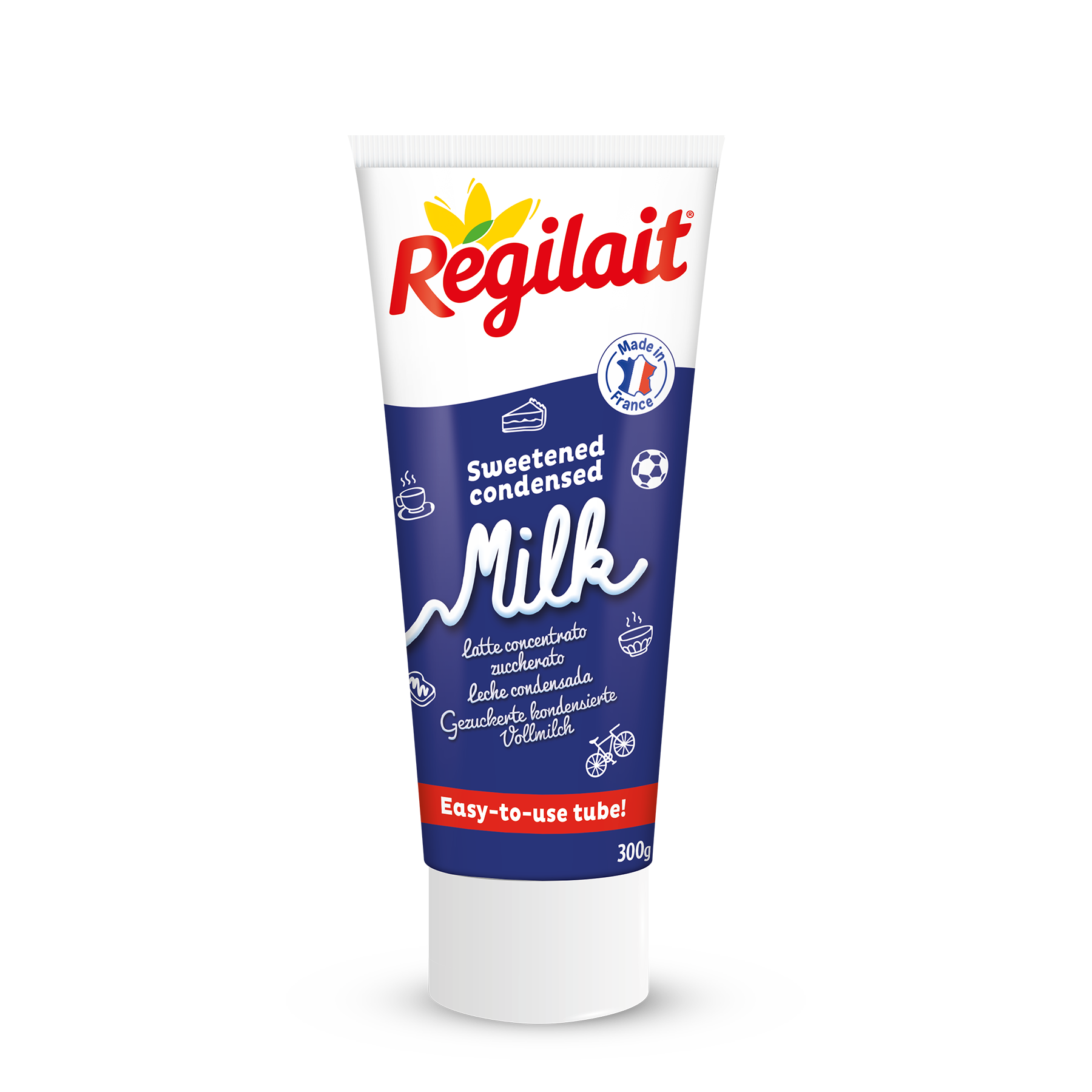 Download Régilait full-fat sweetened condensed milk - Tube 300g