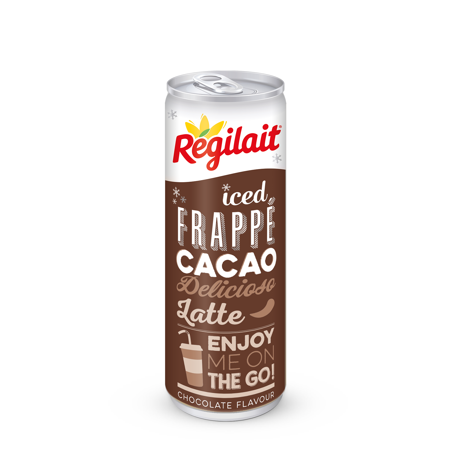 Canette cacao Latte - Chocolat frappé, glacé - Régilait