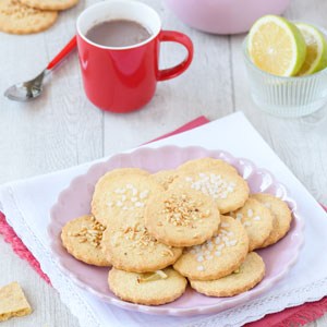 Lemon shortbread biscuits - Régilait
