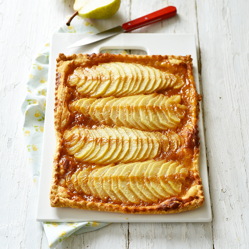 Recette Tarte Aux Poires Et Caramel Beurre Sale Regilait