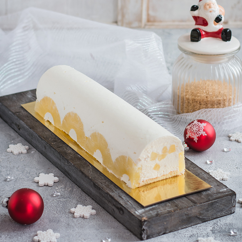 Buche A L Ananas Et Noix De Coco Regilait Buche A L Ananas Et Noix De Coco Regilait