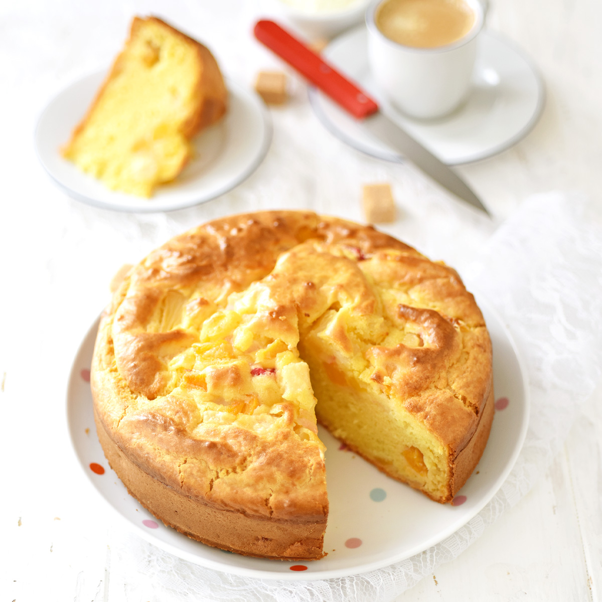 Gâteau aux fruits au sirop - Régilait