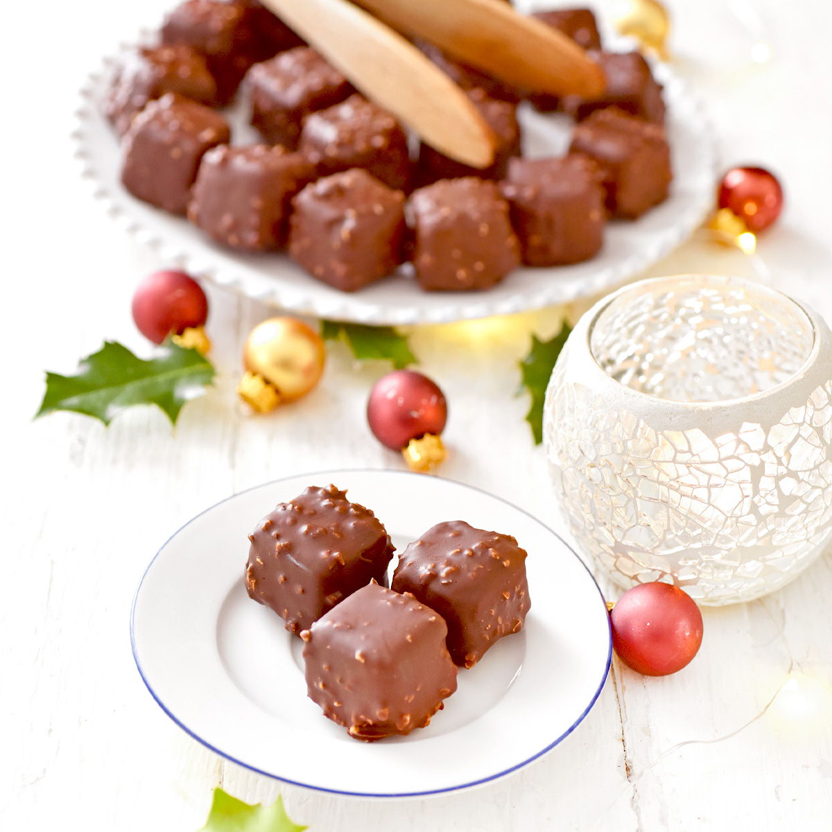 Rochers au chocolat et caramel beurre salé - Régilait
