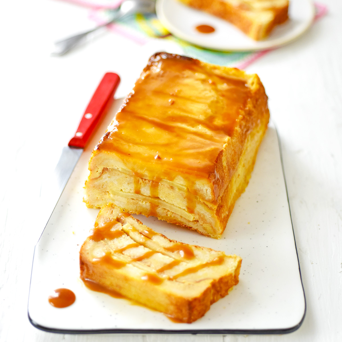 Recette Avec Lait Concentré Non Sucré Régilait Croque-cake aux pommes et caramel beurre salé - Régilait