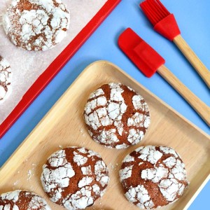 Biscuits craquelés au chocolat