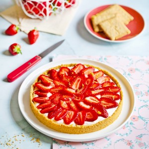 Tarte aux fraises sans cuisson