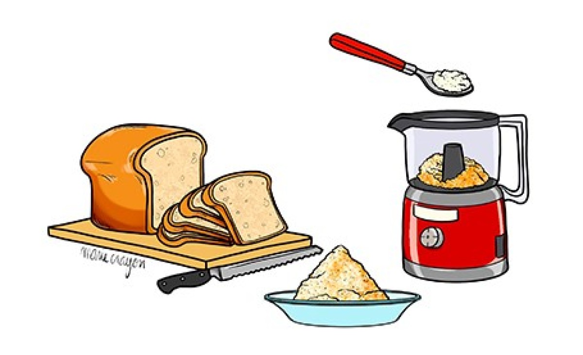 How to make fine breadcrumbs