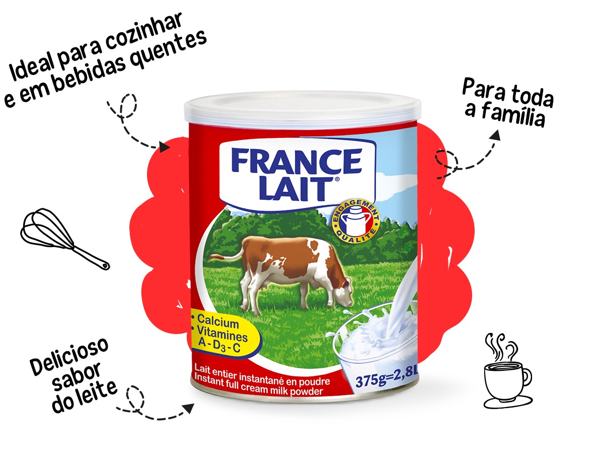 Leite gordo em pó France Lait