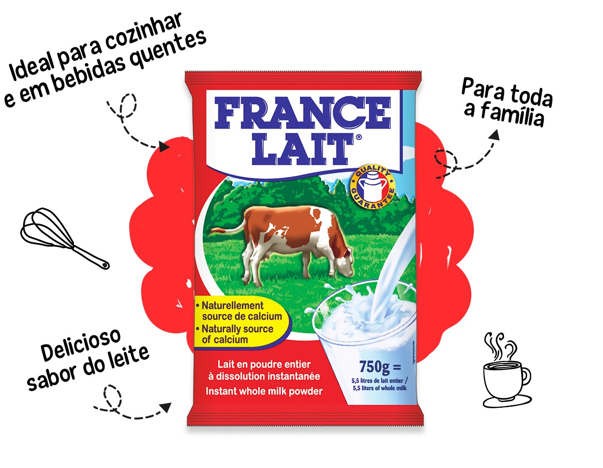 Leite gordo em pó France Lait