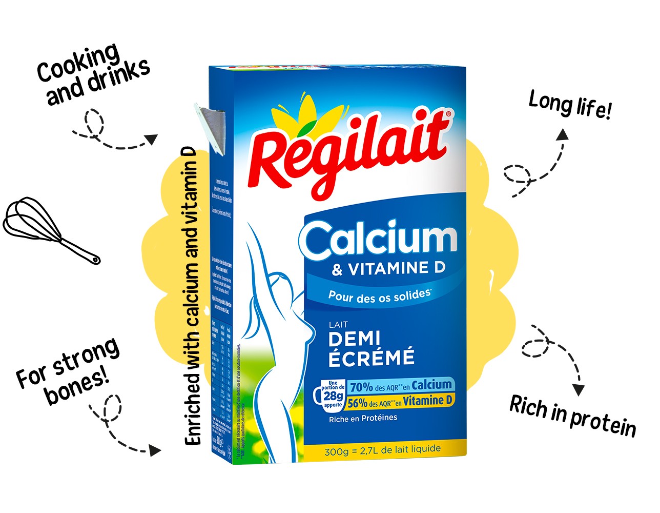 Semi-skimmed Calcium &#038; Vitamin D