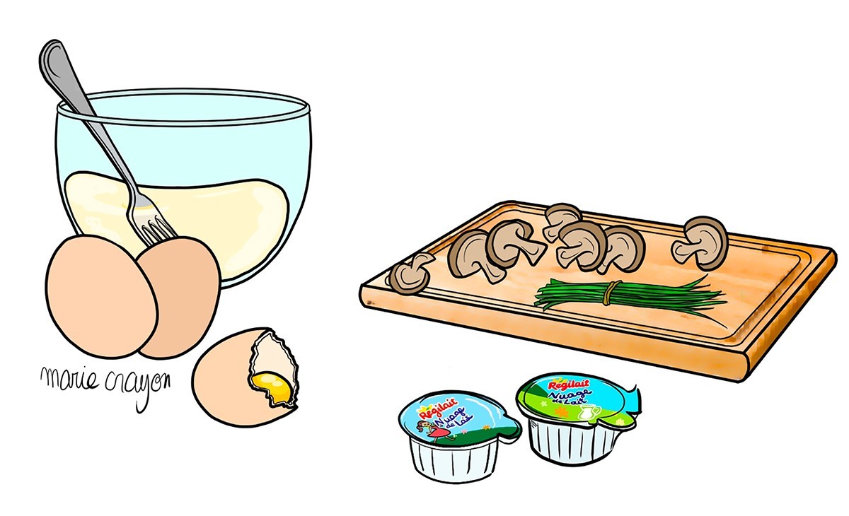 Pour une omelette plus moelleuse et crémeuse