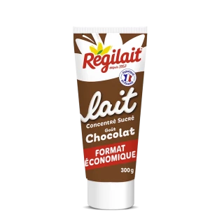 Tube de lait concentré sucré goût chocolat