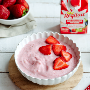 Glace à la fraise express