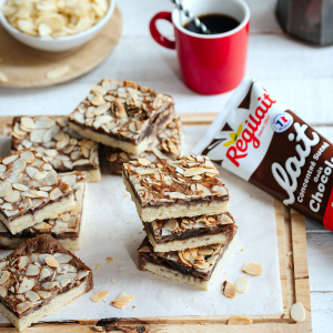 Carrés au chocolat et amandes