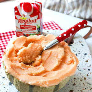 Glace express au melon
