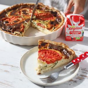 Quiche courgettes et tomate
