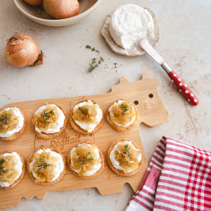 Tartelettes aux oignons et fromage