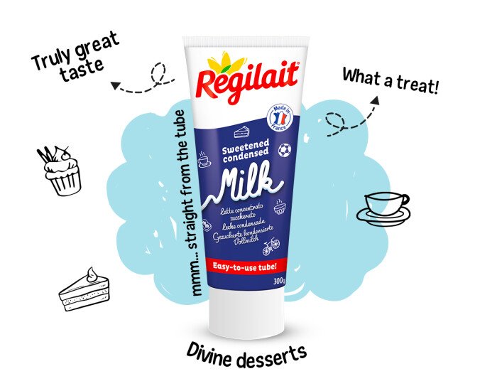 Régilait fullfat sweetened condensed milk Tube 300g