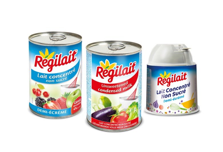 Powdered milk, condensed milk, spreads Régilait