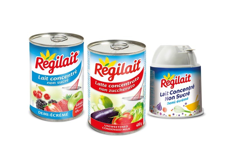 Our unsweetened condensed milks Régilait